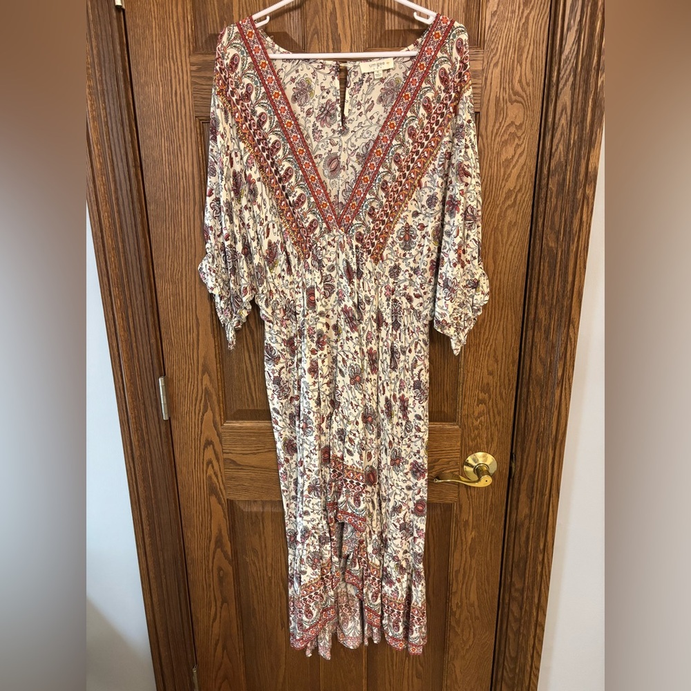 Floral V-Neck Maxi Dress